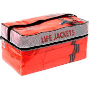 Kemp USA 4 Pack Gilets orange adultes dans une mallette de transport