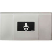 Fondations Ultra® Horizontal Baby Changing Table,Metallic/Black, 350lb Cap, Surface -200-EH-04