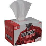 Brawny® Professional D400 Disposable Cleaning Towels, Convenience Case, White, 152 Towels/Case