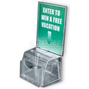 Global Approved 206007 Medium Molded Suggestion Box W / Pocket, 7,75 « x 6 », Acrylique, 1 Pièce