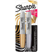 Sharpie® Marqueur permanent de pointe de ciseau, encre assortie, 2 paquets, qté par paquet : 2