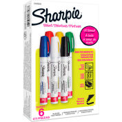 Sharpie® Marqueur de peinture, huile à base, moyen, encre assortie, qté par paquet : 12