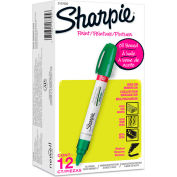 Sharpie® Marqueur de peinture, huile à base, moyen, encre verte, qté par paquet : 12