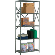 Global Industrial™ 5 Shelf, 20 Ga Open Steel Shelving Unit, 48 » L x 18"P x 85"H, Gris