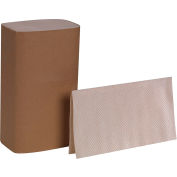 Pacific Blue Basic™ serviettes en papier recyclées S-Fold par GP Pro, Marron, 4 000 serviettes par étui