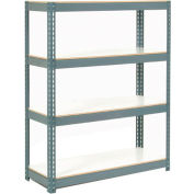 Global Industrial Extra Heavy Duty Shelving 48Wx12Dx60H 4 Shelves 1500 lbs. Cap. Per Shelf GRY