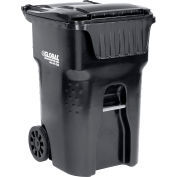 Global Industrial™ Mobile Trash Container, 95 gallons, noir