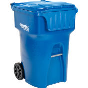 Global Industrial™ Mobile Trash Container, 95 Gallon Blue 