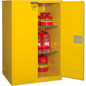 Armoire industrielle™ inflammable globale, double porte à fermeture manuelle, 90 gallons, 43 « L x 34 « P x 65 " H