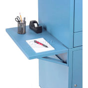 Global Industrial™ Set Of 2 Blue Side Shelves For Security Audio Visual Cart