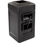 Harbor Sqaure Waste and Windshield Service Center, Black, 28-Gallon