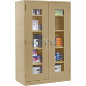 Global Armoire de rangement industrielle™ à vue dégagée, 36 po L x 18 po P x 78 po H, assemblée, mastic