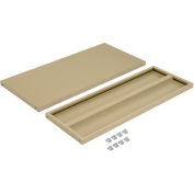 Global Industrial Shelves For 36"Wx24"D Storage Cabinet, Tan, 2 Pack