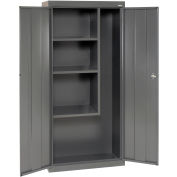 Sandusky Classic Series Storage Janitorial armoire VFC1301566 - 30 x 15 x 66, charbon de bois