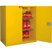 Global Industrial™ Inflammable Cabinet, Manuel Close Double Door, 120 Gallon, 59"Wx35"Dx65"H