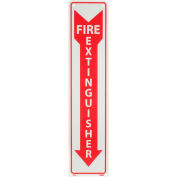 Fire Extinguisher Sign - Vertical - Plastic Glow