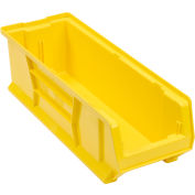 Quantum Plastic Hulk Stacking Bin, 8-1/4"W x 24"D x 7"H, Yellow - Pkg Qty 6