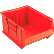 Quantum Plastic Hulk Stacking Bin, 16-1/2"W x 24"D x 11"H, Rouge