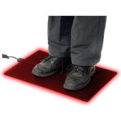Cozy Products Foot Warmer™ Heated Floor Mat 1/4" Thick 2' X 1' Black
