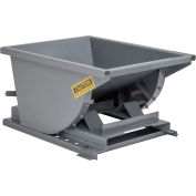 Global Industrial™ Heavy Duty Self Dumping Forklift Hopper, 1/2 Cu. Yd., 7000 Lbs, Gray