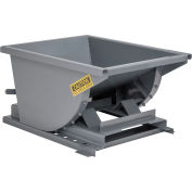 Global Industrial Heavy Duty Self Dumping Forklift Hopper, 1/2 Cu. Yd., 7000 Lbs, Gray
