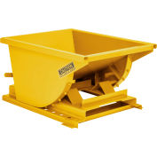 Global Industrial™ Heavy Duty Self Dumping Forklift Hopper, 1/3 Cu. Yd., 7000 Lbs, Yellow