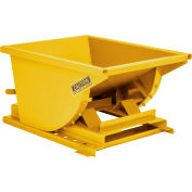 Global Industrial Heavy Duty Self Dumping Forklift Hopper, 1/4 Cu. Yd., 6000 Lbs, Yellow