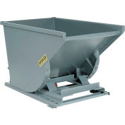 Global Industrial Medium Duty Self Dumping Forklift Hopper, 2 Cu. Yd., 4000 Lbs Cap, Gray