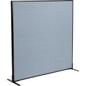 Interion® autostables de bureau cloison panneau, 60-1/4" W x 60" H, bleu