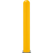 Global Industrial™ Smooth Bollard Post Sleeve, 6" HDPE Dome Top, Yellow