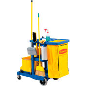 Rubbermaid® concierge Cart bleu avec sac en vinyle Gallon 25 6173-88