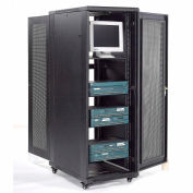 Industrial™ Global Network Server données armoire boîtier Rack avec portes ventilés, 37U, assemblés
