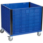 Global Industrial Easy Assembly Solid Wall Container - Casters 39-1/4 x 31-1/2 x 34 Overall