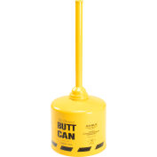 Bout à bout en acier galvanisé peut jaune de 5 gallons