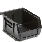 Global Industrial™ Plastic Stack & Hang Bin, 4-1/8"W x 5-3/8"D x 3"H, Noir, qté par paquet : 24