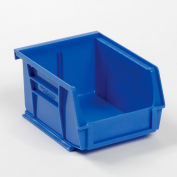 Global Industrial™ Plastic Stack & Hang Bin, 4-1/8"W x 5-3/8"L x 3"H, Blue, qté par paquet : 24