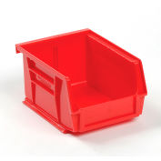 Bac industriel™ en plastique Global Stack & Hang, 4-1/8 po L x 5-3/8 po L x 3 po H, rouge, qté par paquet : 24