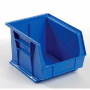 Global Industrial™ Plastic Stack & Hang Bin, 8-1/4"W x 10-3/4"D x 7"H, Bleu, qté par paquet : 6