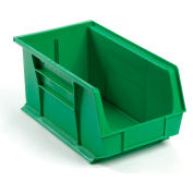 Bac en plastique industriel™ Global Stack & Hang Bin, 8-1/4 po L x 14-3/4 po L x 7 po H, vert, qté par paquet : 12