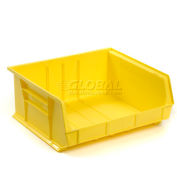 Bac industriel™ en plastique Global Stack & Hang Bin, 16-1/2 po L x 14-3/4 po L x 7 po H, jaune, qté par paquet : 6