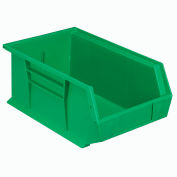 Plastic Stack & Hang Bin, 8-1/4"W x 13-5/8"D x 6"H, Green - Pkg Qty 12