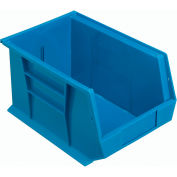 Bac en plastique industriel™ Global Stack & Hang, 8-1/4 po L x 13-5/8 po L x 8 po H, bleu, qté par paquet : 12