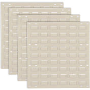 Global Industrial™ Panneau mur louvered sans bacs 18x19 Tan, qté par paquet : 4