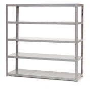 Global Industrial™ 5 Shelf, Unité d’étagères en acier extra robuste, 48 « L x 18 » P x 72 » H, Gris