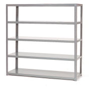 Global Industrial™ 5 Shelf, Unité d’étagères en acier extra robuste, 48 « L x 18 » P x 60 » H, Gris