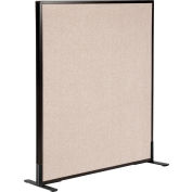 Interion® Freestanding Office Partition Panel, 36-1/4"W x 42"H, Tan