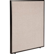Interion® Office Partition Panel, 36-1/4"W x 42"H, Tan