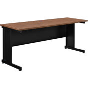 Interion® 72"W Desk - Walnut