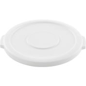 Global Industrial™ Plastic Trash Can Lid - 10 Gallon Blanc