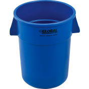 Global Industrial™ Plastic Trash Can - 55 Gallon Bleu